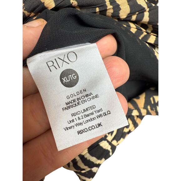 RIXO London Leopard Mini Dress Sz. XL - Picture 7 of 9